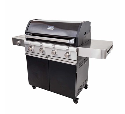 Deluxe Black Four Burner Gas Grill