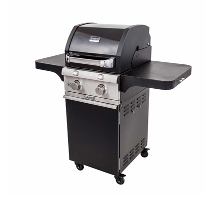 Deluxe Black Two Burner Gas Grill