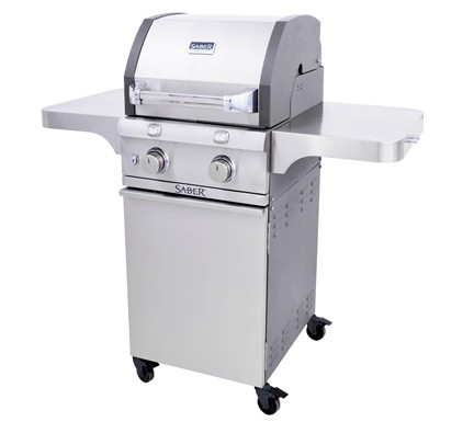 Deluxe Stainless Two Burner Gas Grill