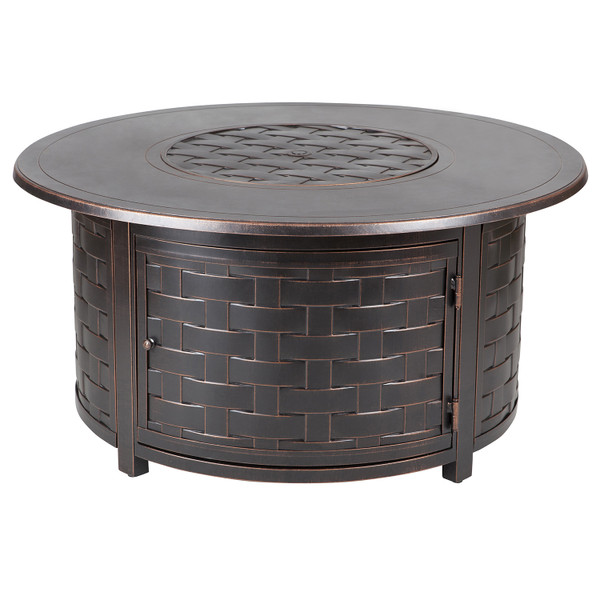 PARAMOUNT ZACH CONVERTIBLE ALUMINUM CONVERTIBLE FIRE TABLE ROUND
