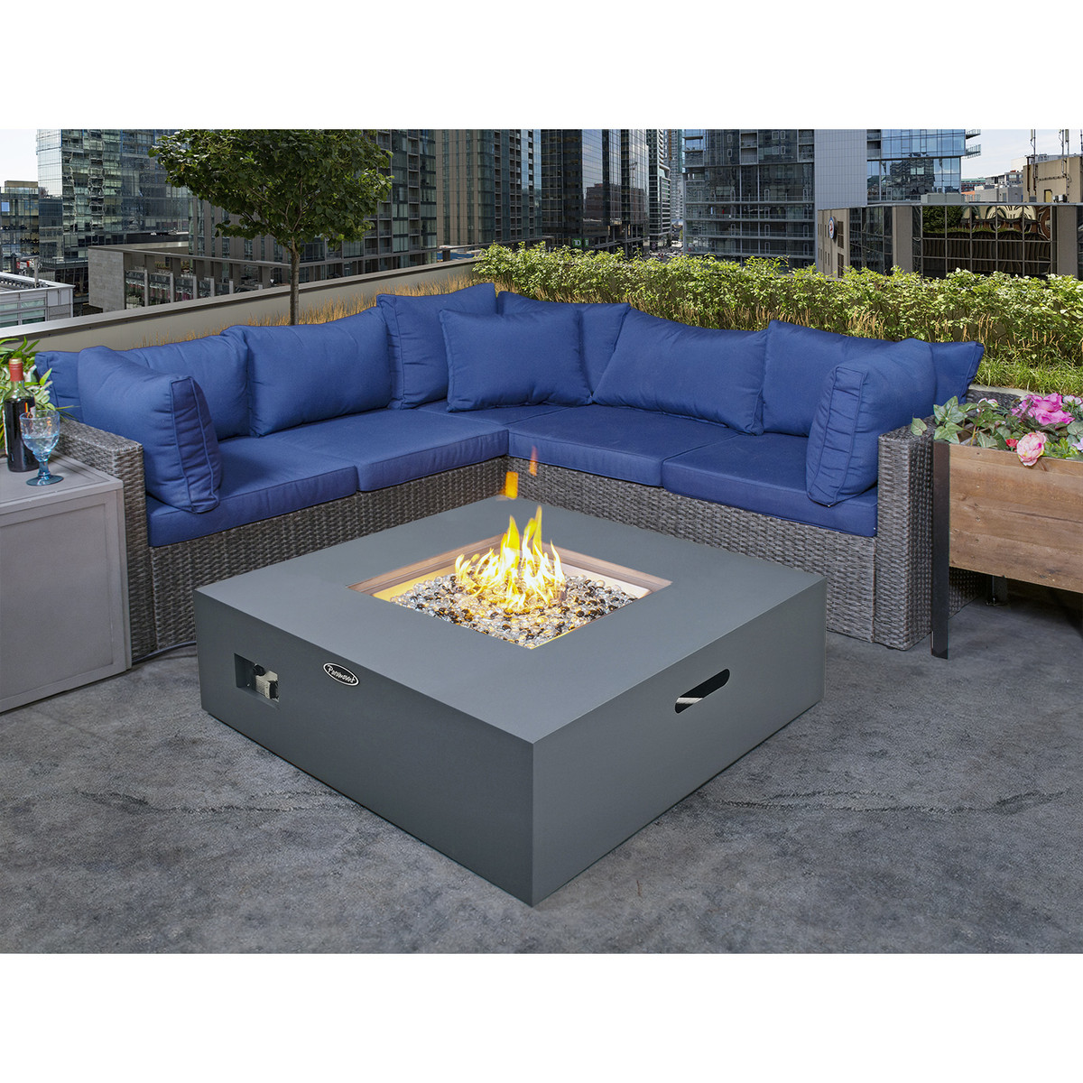 Paramount Fire Table Square 4
