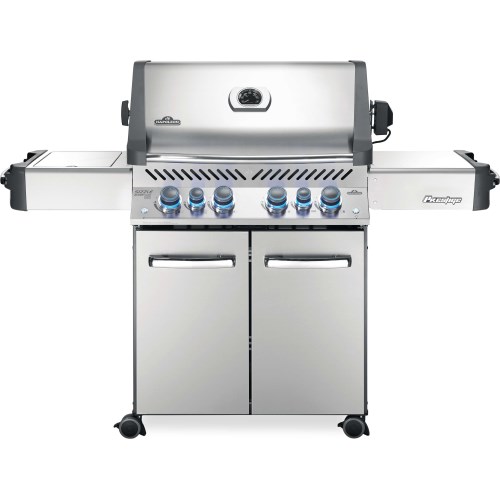 PRESTIGE® 500 NATURAL GAS GRILL WITH INFRARED SIDE AND REAR BURNERS, STAINLESS STEEL